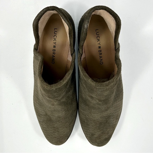 Lucky Brand Baley Suede Ankle Boot Size 8W Women's - Picture 9 of 13